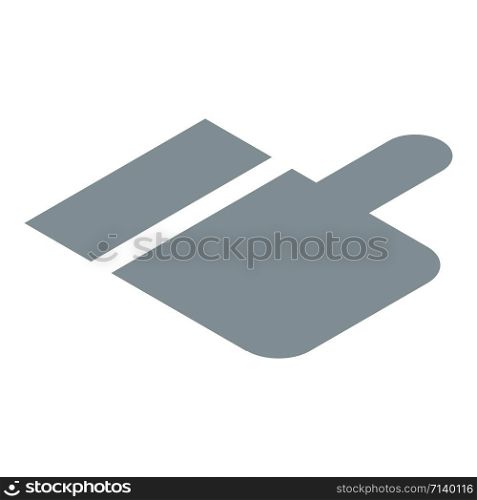 Grey thumb up icon. Isometric of grey thumb up vector icon for web design isolated on white background. Grey thumb up icon, isometric style