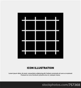 Grid, Graph, Drawing, area, software solid Glyph Icon vector