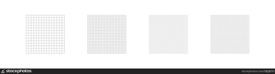 Grid line square pattern. Paper line backgroung. Notebook texture, math concept in vector flat style.
