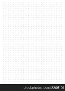 Grid paper. Dotted grid on white background. White geometric pattern for school, copybooks, diary, notes, banners, print, books. Black dot grid graph paper template for notebooks. vector illustration.. Grid paper. Dotted grid on white background.