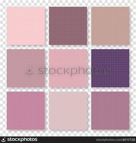 Grid vector background set. Pattern abstract geometry grid template backdrop. Vector illustration
