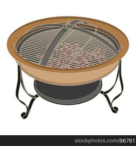 Grill bbq vector barbecue illustration fire steak meat food grilled