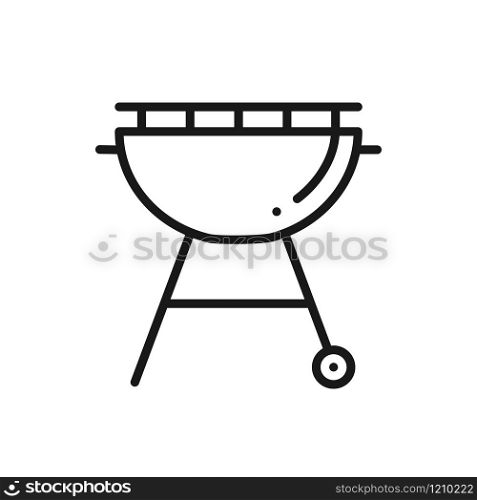 Grill Line Icon. Roaster BBQ. Charcoal Grill Sign and Symbol. Barbecue. Grill Line Icon. Roaster BBQ. Charcoal Grill Sign and Symbol. Barbecue.