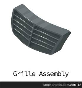 Grille car icon. Isometric illustration of grille car vector icon for web. Grille car icon, isometric 3d style