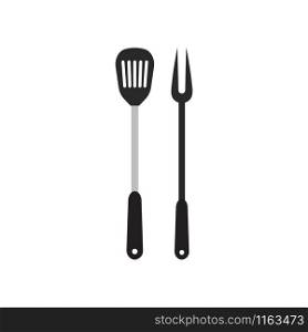 Grilling utensil graphic design template isolated illustration