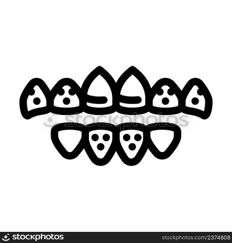 grills boss decoration line icon vector. grills boss decoration sign. isolated contour symbol black illustration. grills boss decoration line icon vector illustration