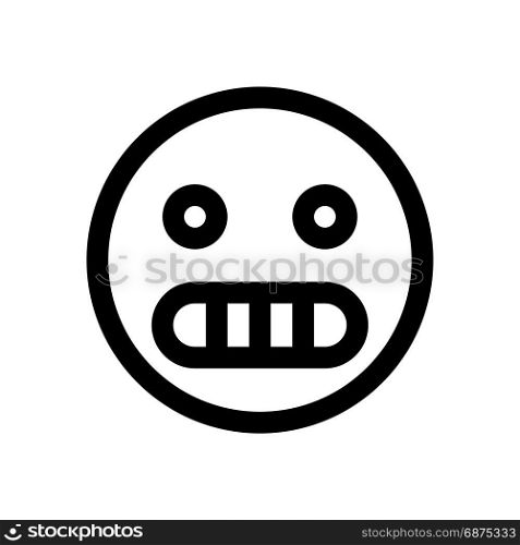 grimacing emoji, icon on isolated background