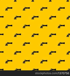 Grinder machine pattern seamless vector repeat geometric yellow for any design. Grinder machine pattern vector