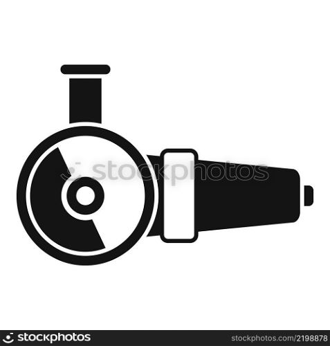 Grinding machine icon simple vector. Grinder saw. Hand tool. Grinding machine icon simple vector. Grinder saw