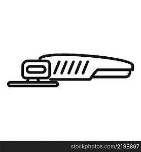 Grinding saw icon outline vector. Grinder tool. Angle cutter. Grinding saw icon outline vector. Grinder tool