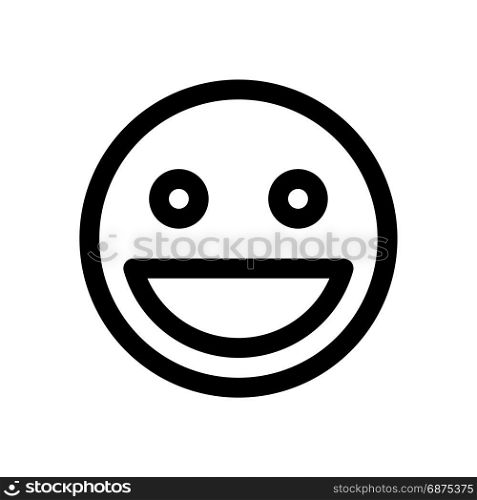 grinning emoji, icon on isolated background