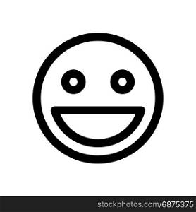 grinning emoji, icon on isolated background