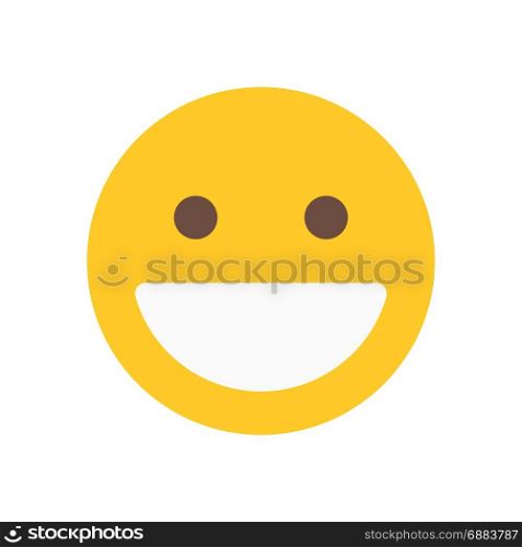 grinning emoji, icon on isolated background,
