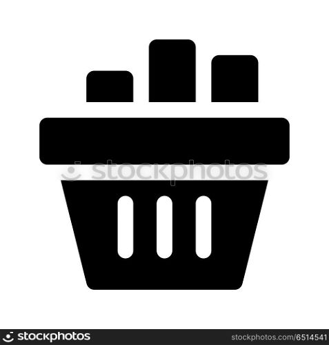 groceries, icon on isolated background