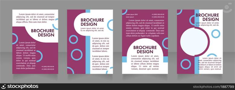 Grocery store promotion blank brochure layout design. Supermarket. Vertical poster template set with empty copy space for text. Premade corporate reports collection. Editable flyer paper pages. Grocery store promotion blank brochure layout design