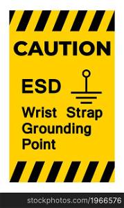 Grounding Point Symbol Sign, Vector Illustration, Isolate On White Background Label. EPS10
