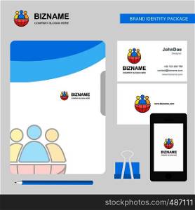 Group avatar Business Logo, File Cover Visiting Card and Mobile App Design. Vector Illustration
