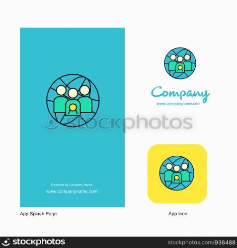 Group avatar Company Logo App Icon and Splash Page Design. Creative Business App Design Elements