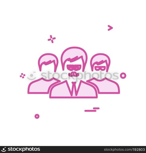 Group avatar icon design vector