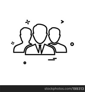 Group avatar icon design vector