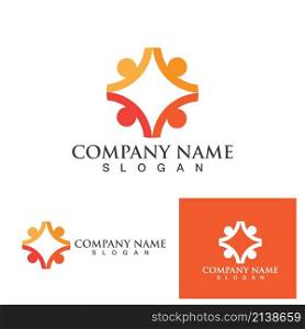 Group community people logo and symbol