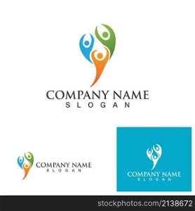 Group community people logo and symbol