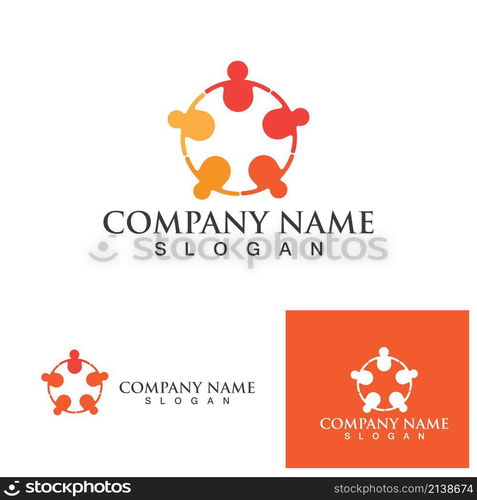 Group community people logo and symbol