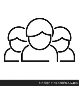 Group core values icon outline vector. Passion culture. Service mission. Group core values icon outline vector. Passion culture