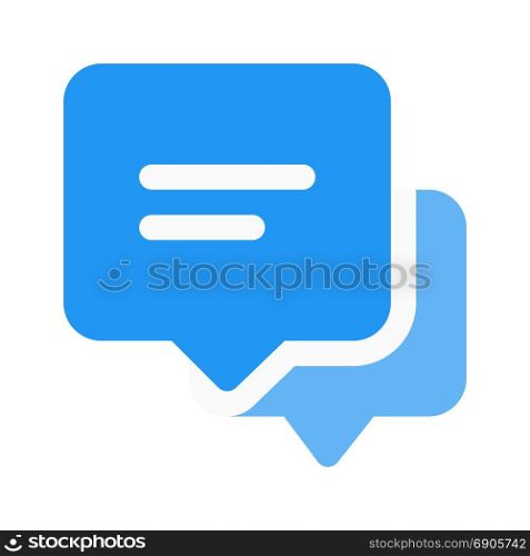 group discussion, icon on isolated background