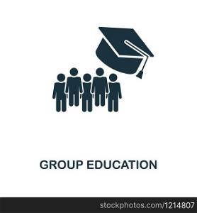 Group Education creative icon. Simple element illustration. Group Education concept symbol design from online education collection. Can be used for web, mobile, web design, apps, software, print. Group Education creative icon. Simple element illustration. Group Education concept symbol design from online education collection. Objects for mobile, web design, apps, software, print.