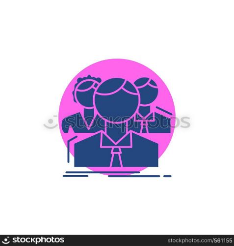 group, multiplayer, people, team, online Glyph Icon.. Vector EPS10 Abstract Template background