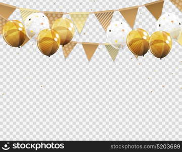 Group of Colour Glossy Helium Balloons with Blank Page Isolated on Transparent Background. Vector Illustration EPS10. Group of Colour Glossy Helium Balloons with Blank Page Isolated on Transparent Background. Vector Illustration