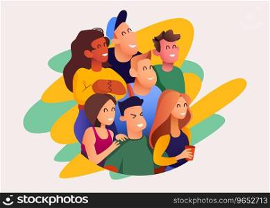 Group of people. Friendship concept. Colorful cartoon style. Vector illustration. Group of people. Friendship concept. Colorful cartoon style.