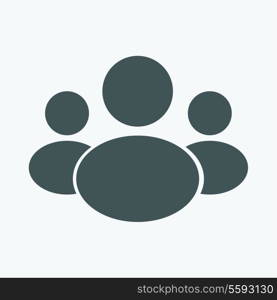 Group of people. Vector icon