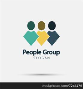 Group people logo,Teamwork icon.vector illustrator