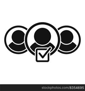 Group rate review icon simple vector. Customer trust. Online quality. Group rate review icon simple vector. Customer trust