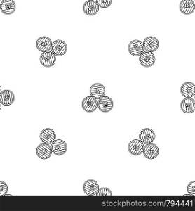 Group wood barrel icon. Outline illustration of group wood barrel vector icon for web design isolated on white background. Group wood barrel icon, outline style