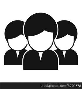 Group work icon simple vector. Business person. Online computer. Group work icon simple vector. Business person