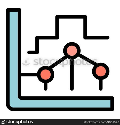 Grow profit icon outline vector. Business decision. Cost idea color flat. Grow profit icon vector flat