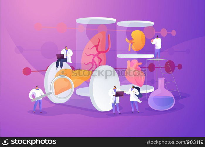 Growing body parts in science laboratory. Great scientific achievement