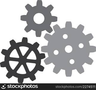 Growing gears icon