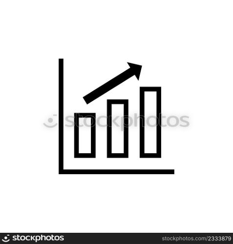 Growing graph sigh icon