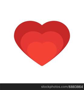 growing heart, icon on isolated background,