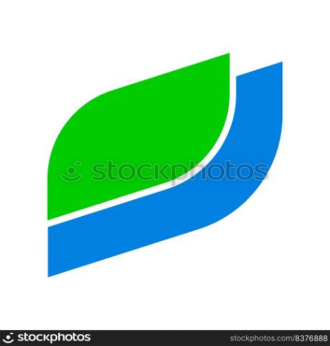 growing leaf logo vector illustration design