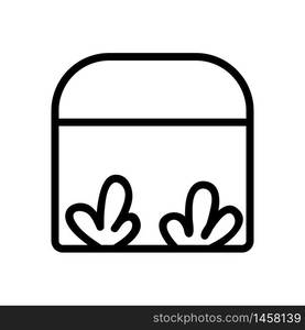 growing ruccola in greenhouse icon vector. growing ruccola in greenhouse sign. isolated contour symbol illustration. growing ruccola in greenhouse icon vector outline illustration