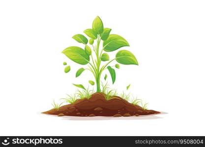 Growing sprout. Vector illustration design.
