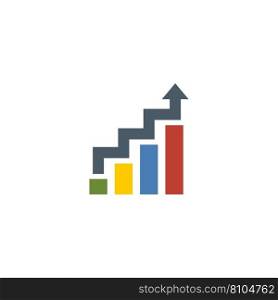 Growth creative icon flat from success icons Vector Image