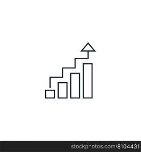 Growth creative icon line from success icons Vector Image