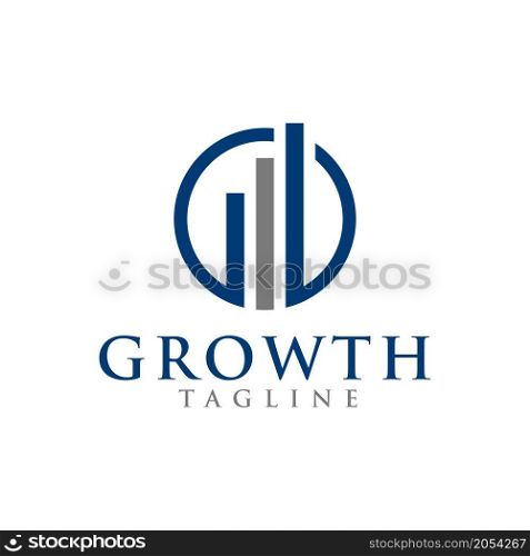 growth logo vector design illustration