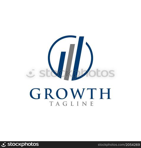 growth logo vector design illustration